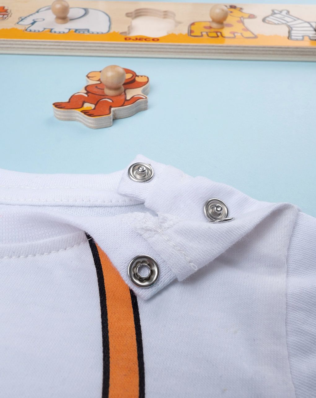 βρεφικό t-shirt λευκό με μαϊμού για αγόρι - Prénatal