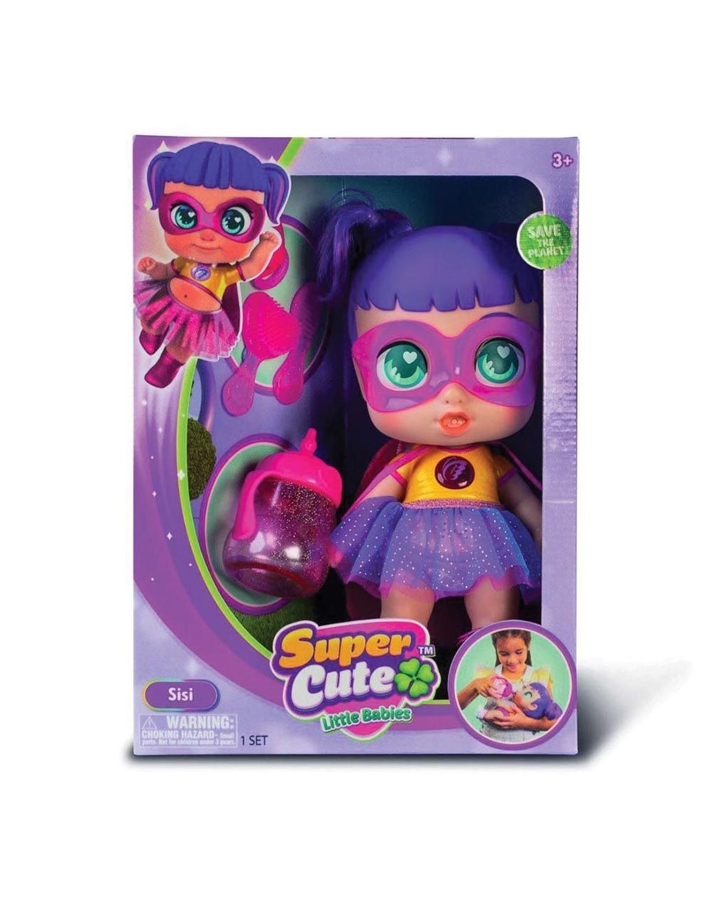 Super cute κούκλα 25εκ. σούπερ μωράκι glitzy cool 4 σχέδια upu02000 - SUPER CUTE