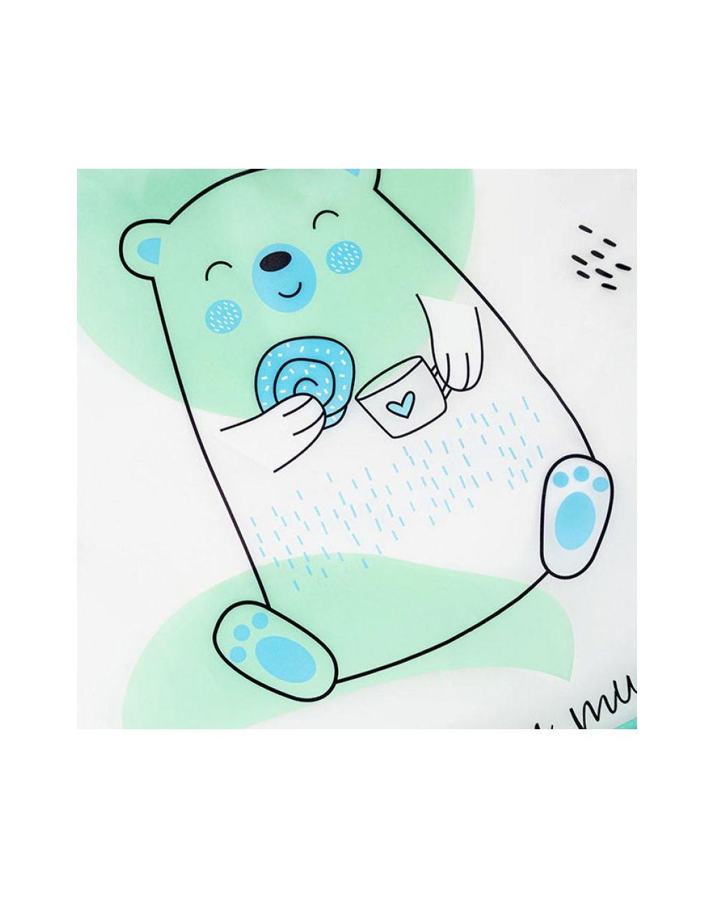 Akuku bear σαλιάρα με μανίκια 33x35cm a0518 - Akuku