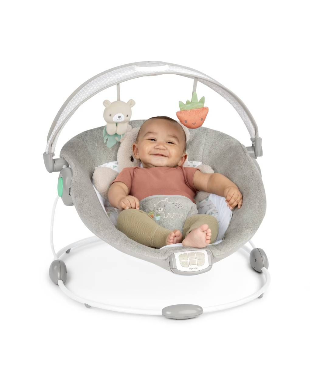 Ingenuity inlighten ριλάξ baby bouncer seat με light up toy bar, nate - Ingenuity