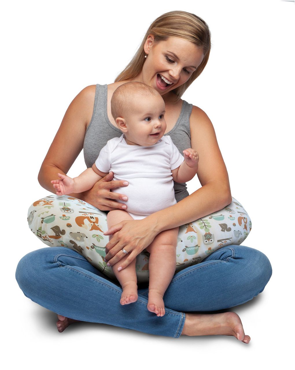 Chicco μαξιλάρι θηλασμού boppy 3 σε 1 modern woodland - Boppy
