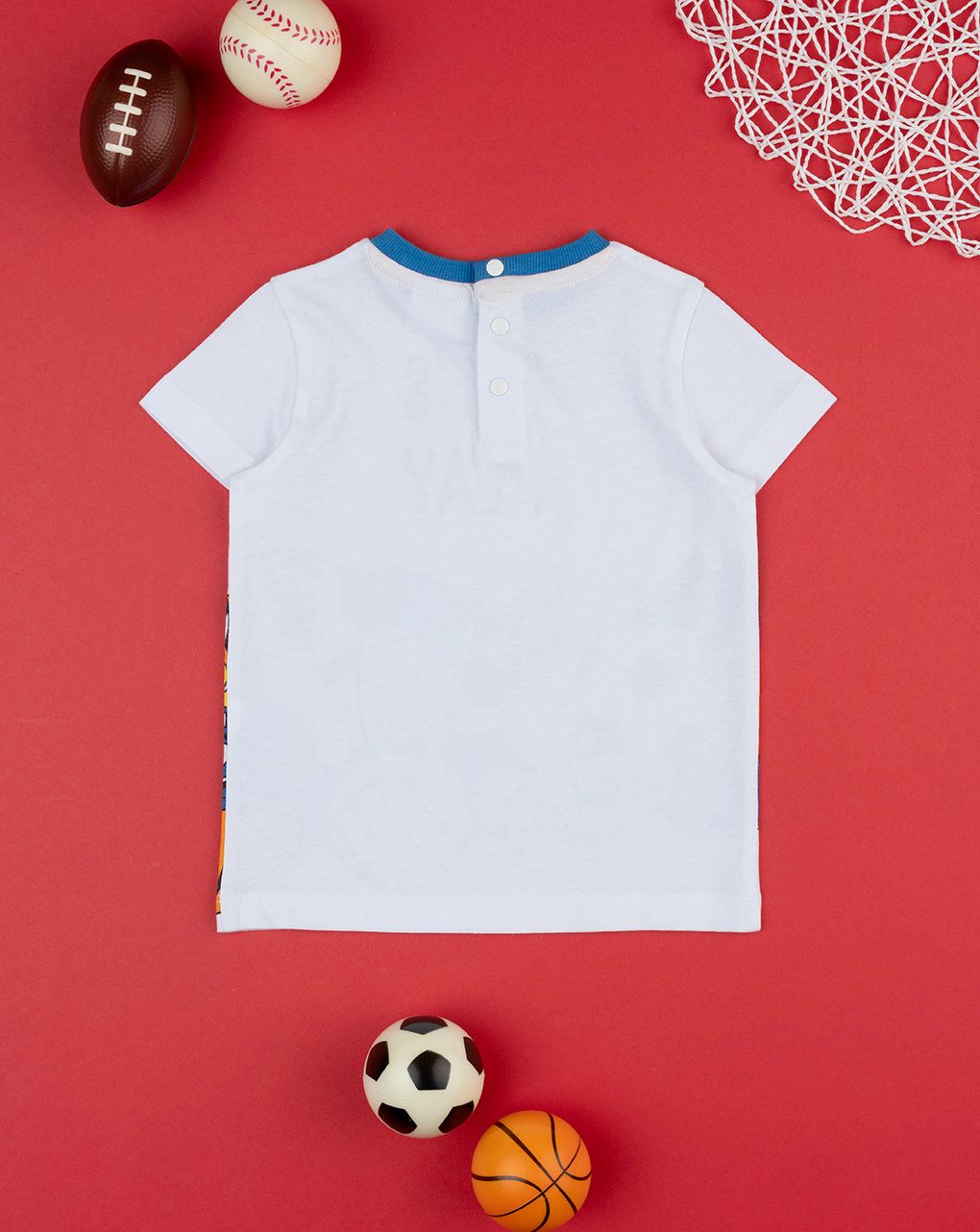 βρεφικό t-shirt λευκό sports για αγόρι - Prénatal