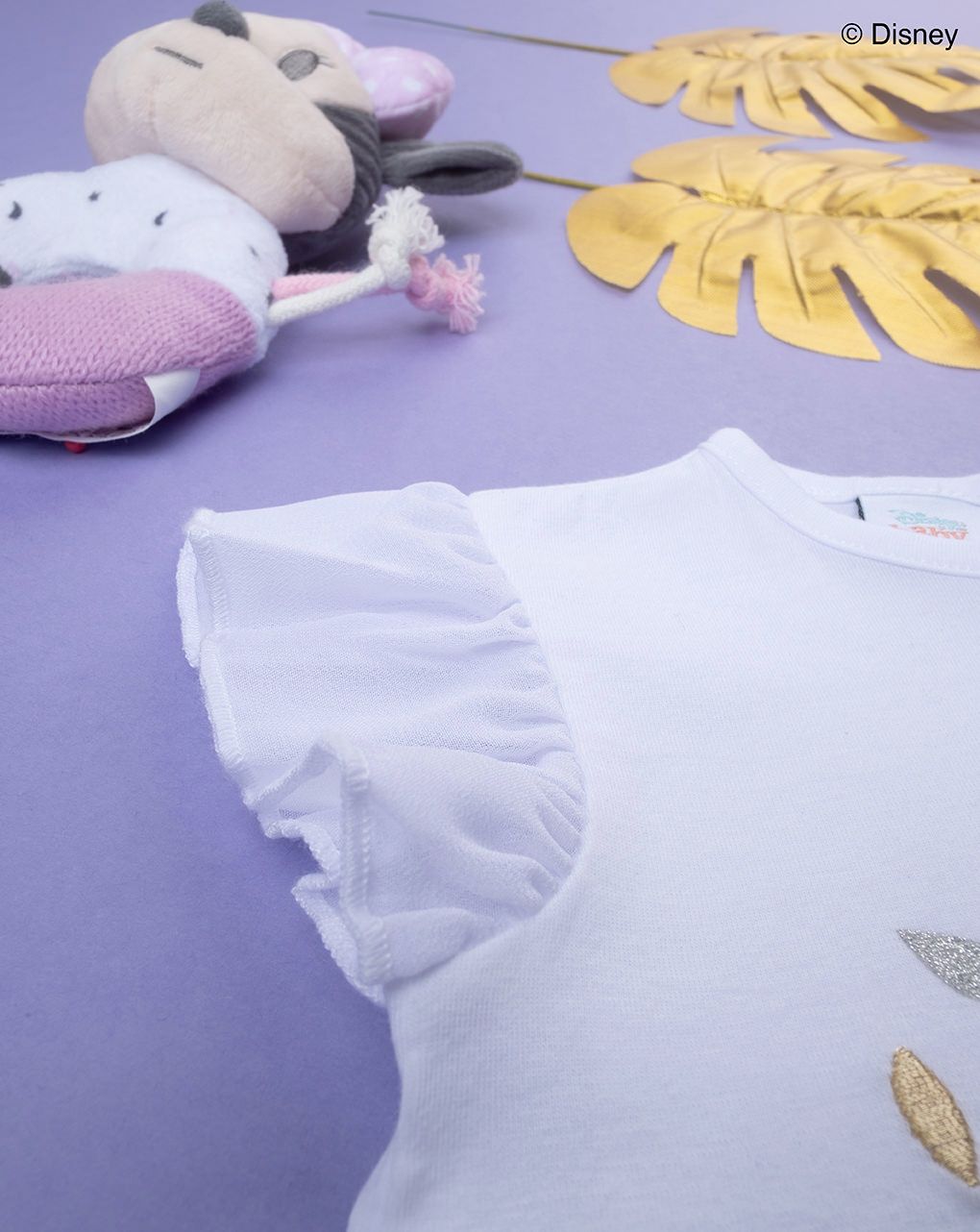 βρεφικό t-shirt λευκό με τη minnie για κορίτσι - Prénatal