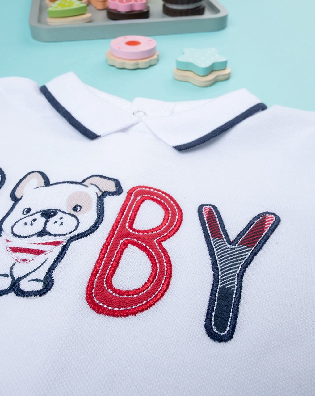 βρεφικό σετ t-shirt και σορτσάκι με σκυλάκι για αγόρι - Prénatal