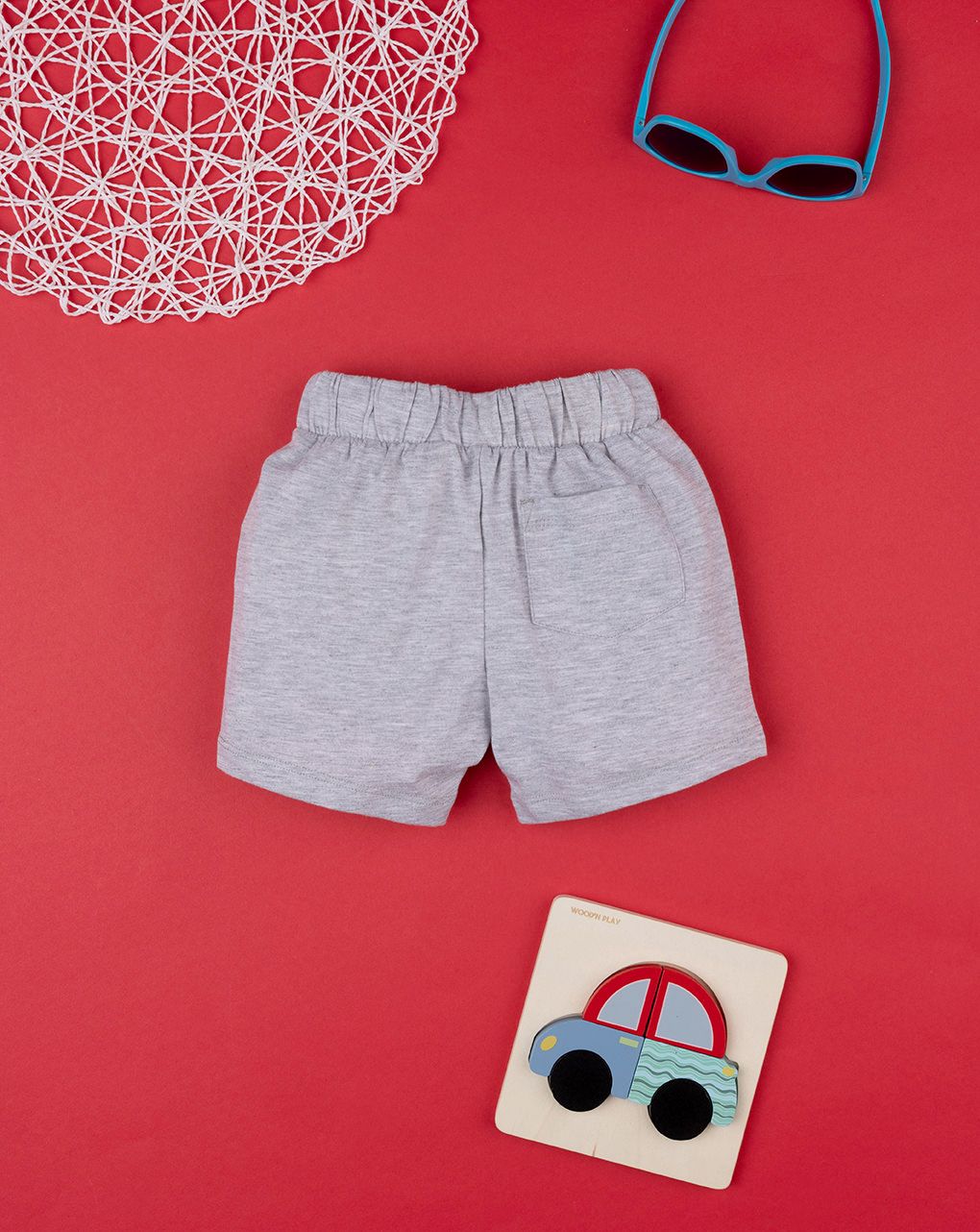 βρεφική βερμούδα γκρι για αγόρι - Prénatal