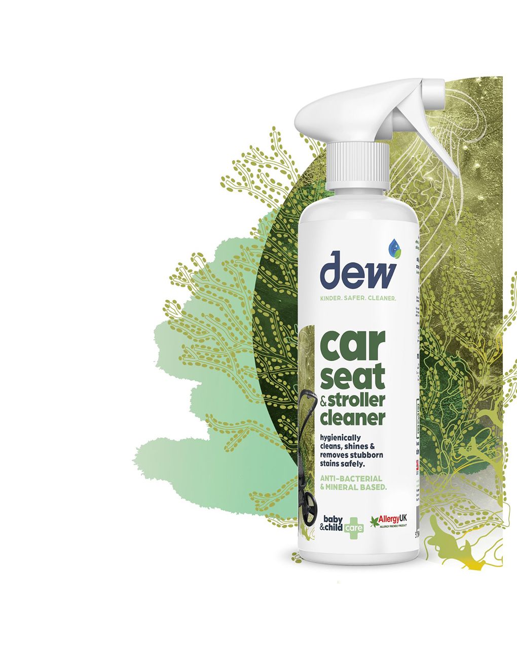 Dew καθαριστικό-απολυμαντικό καροτσιού/ καθίσματος αυτοκινήτου, χωρίς τοξικά χημικά, 500ml eco/1100200375 - Dew