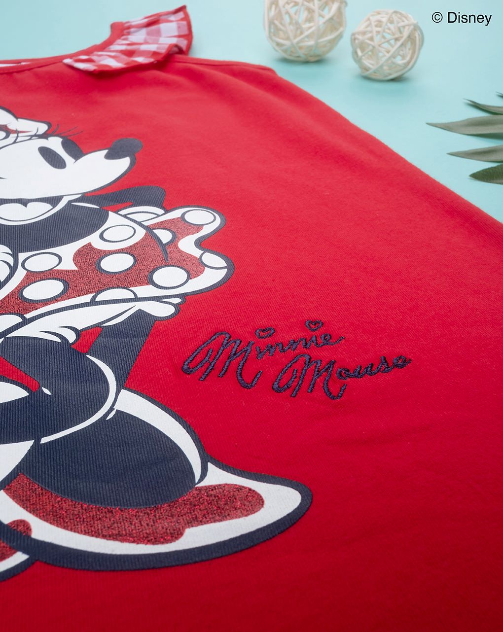 παιδική μπλούζα αμάνικη κόκκινη με τη minnie για κορίτσι - Prénatal