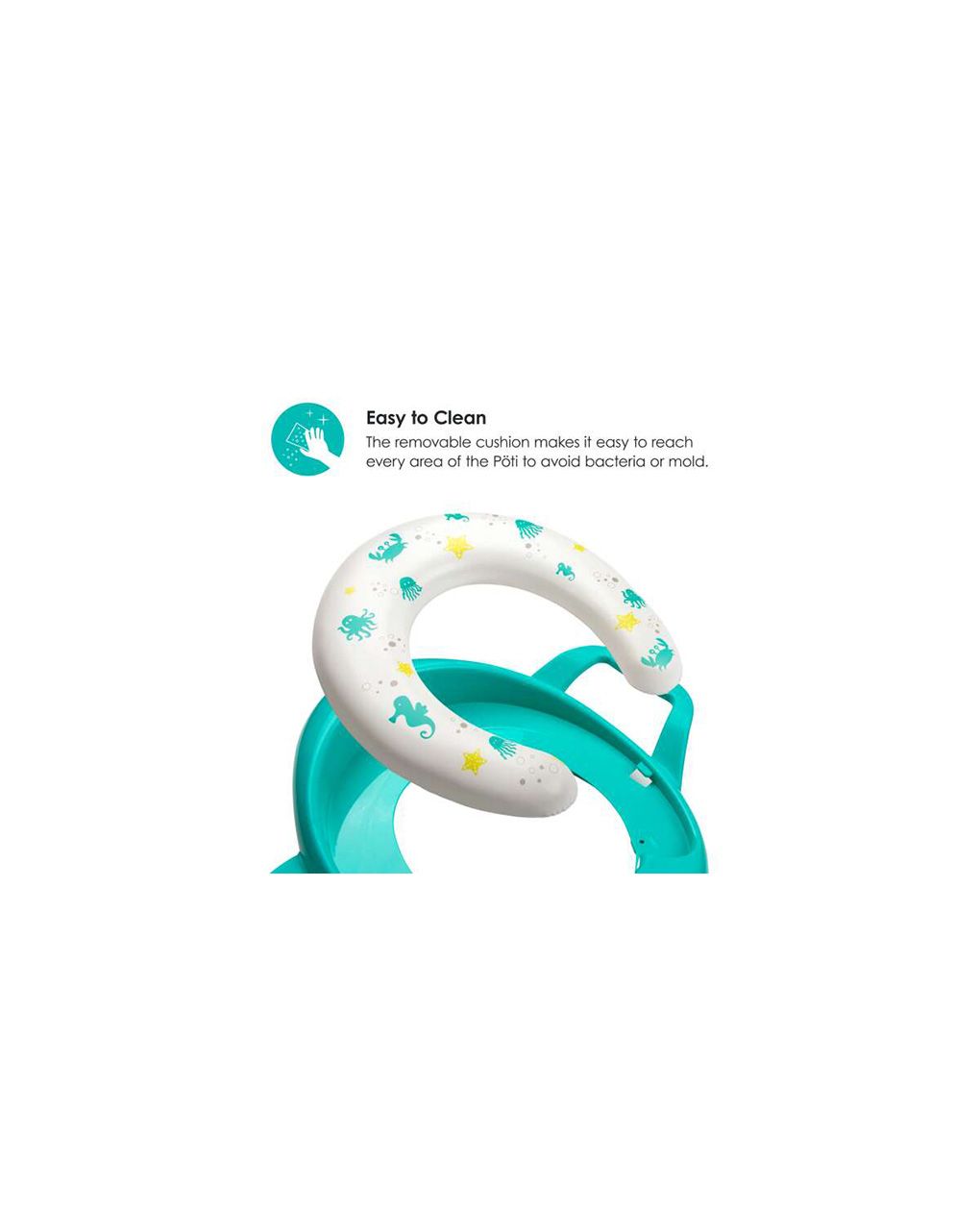 Bbluv παιδικό κάθισμα τουαλέτας poti με εύκαμπτη επιφάνεια aqua - Bbluv
