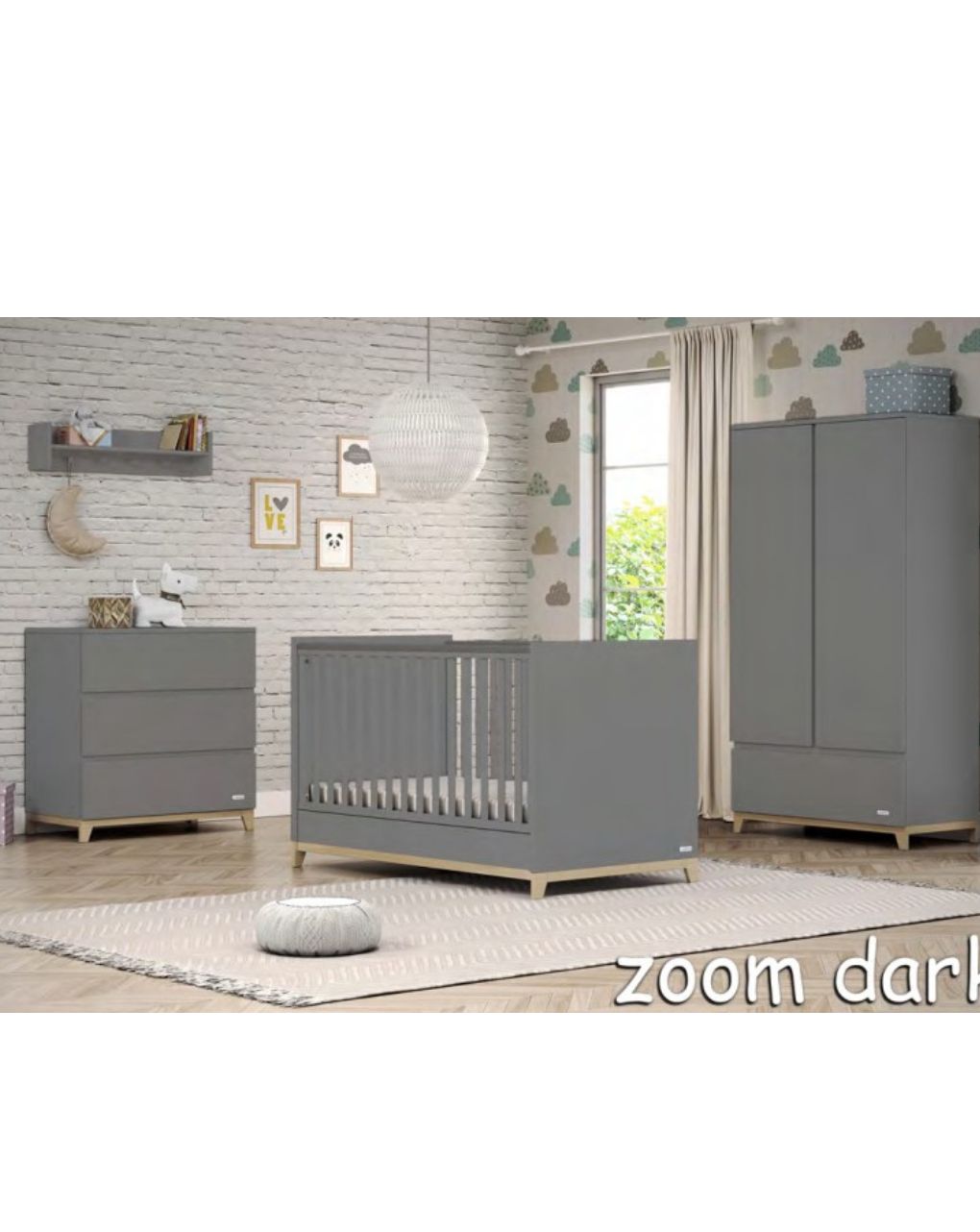 Casababy βρεφικό κρεβάτι μετατρεπόμενο σε προεφηβικό zoom dark 590279 - CASABABY