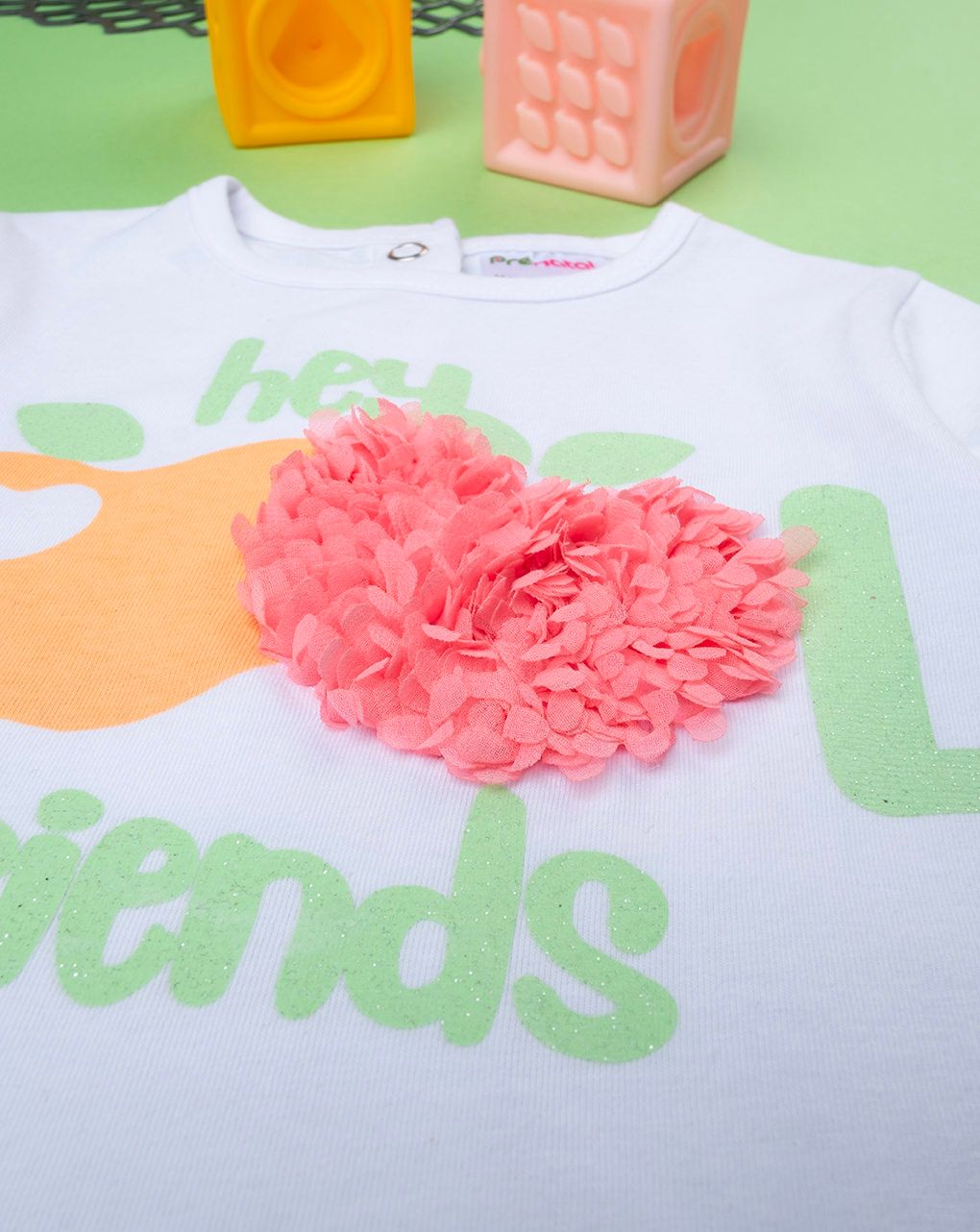 βρεφικό σετ t-shirt και σορτσάκι με φρούτα για κορίτσι - Prénatal