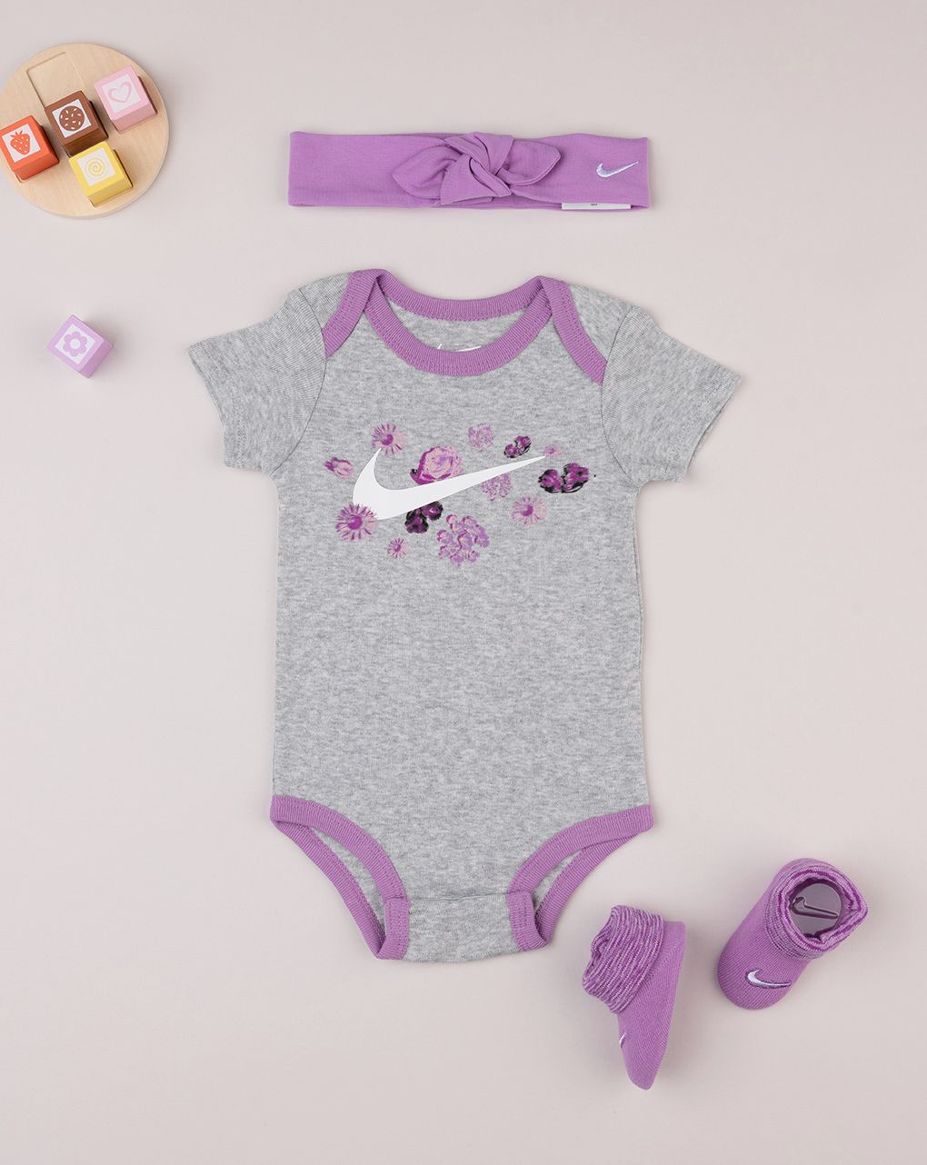 Nike σετ 3 τμχ floral girls nn0912-gak για κορίτσι - Nike