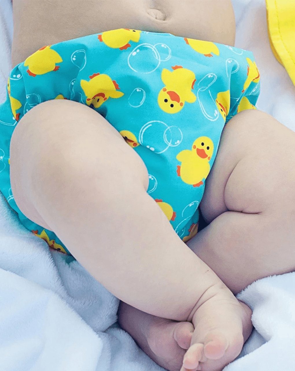 Zoocchini σετ μαγιό και καπέλο upf50+ puddles the duck unisex - Zoocchini