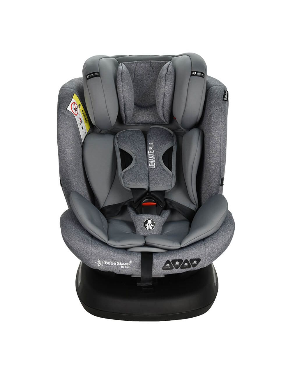 Bebe stars κάθισμα αυτοκινήτου levante plus isofix 360° grey - Bebe Stars