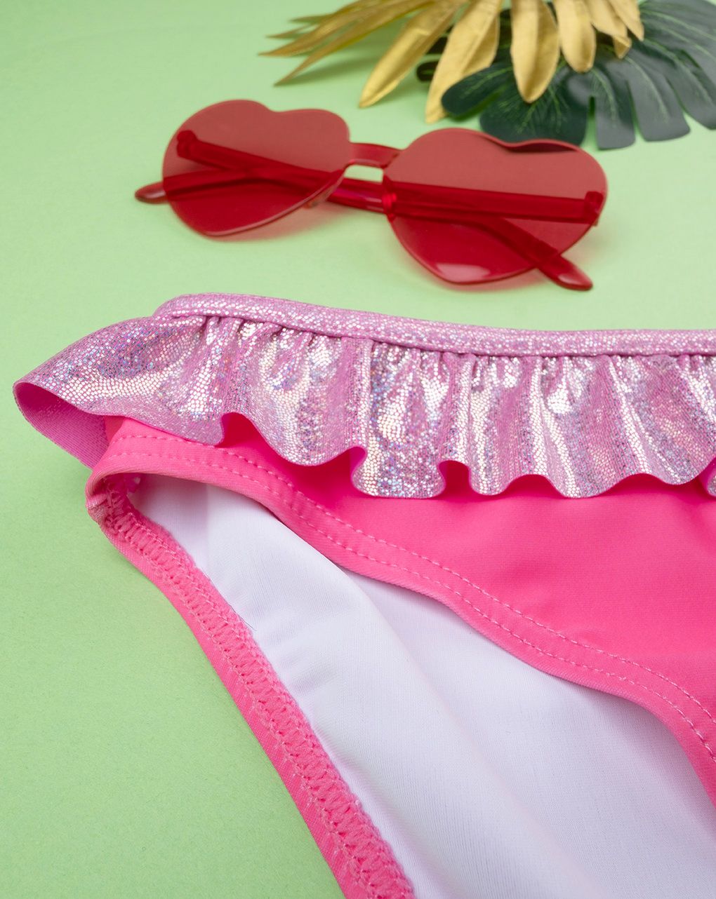 παιδικό μαγιό μπικίνι ροζ rainbow high για κορίτσι - Prénatal