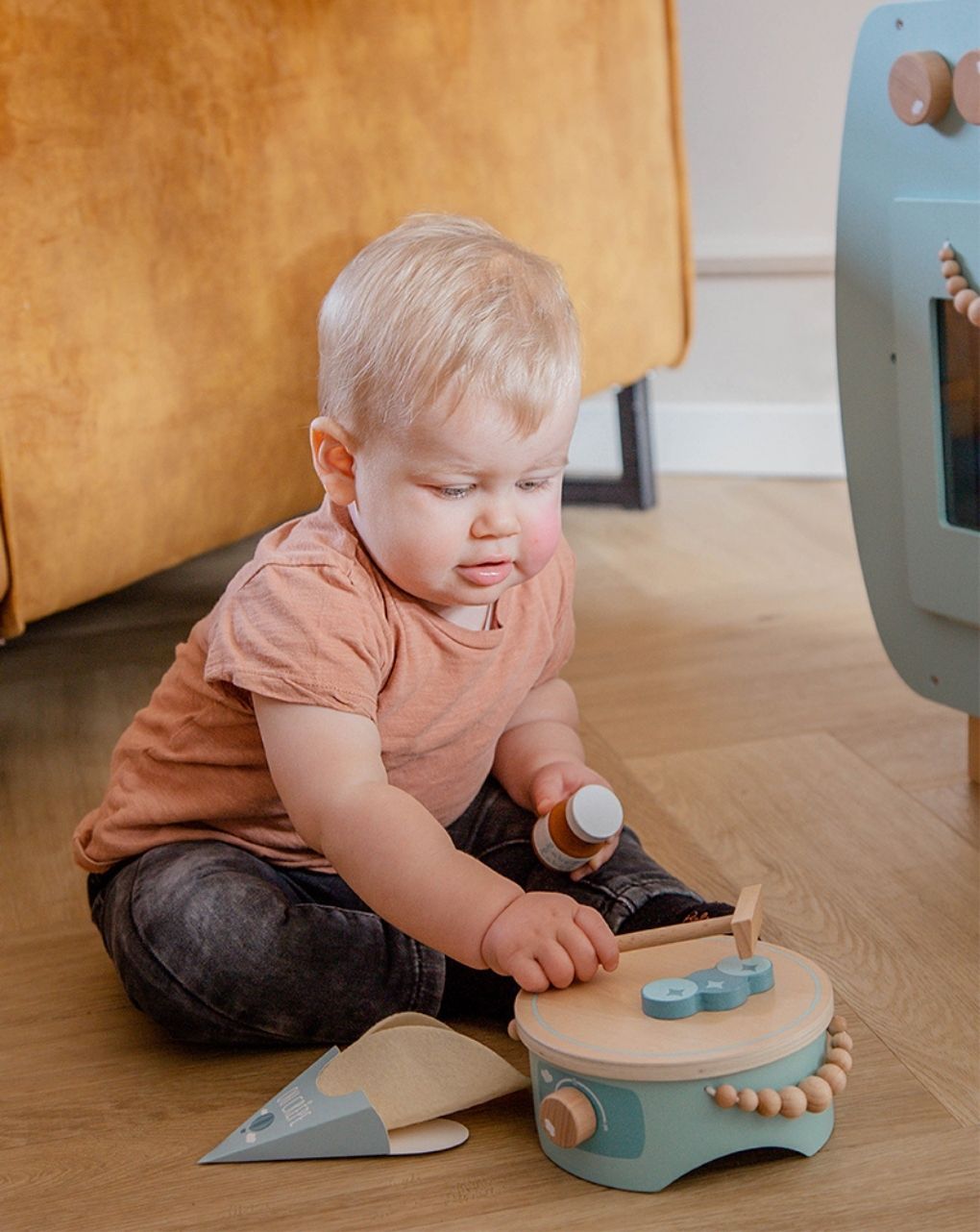 Label label ξύλινη κρεπιέρα πράσινη llwt-34727 - Label Label