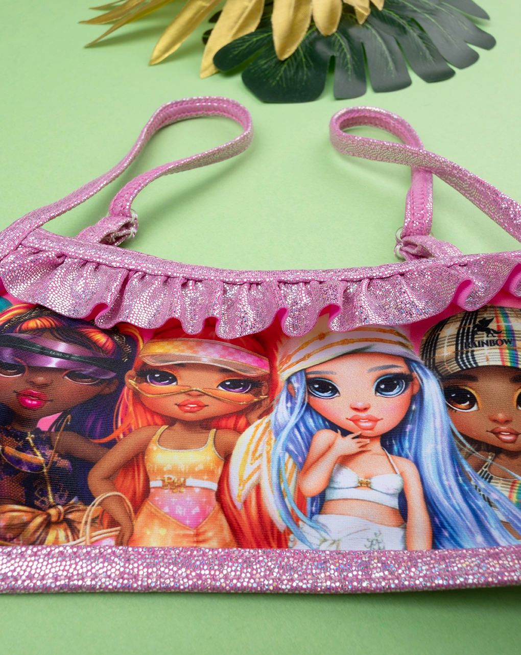 παιδικό μαγιό μπικίνι ροζ rainbow high για κορίτσι - Prénatal