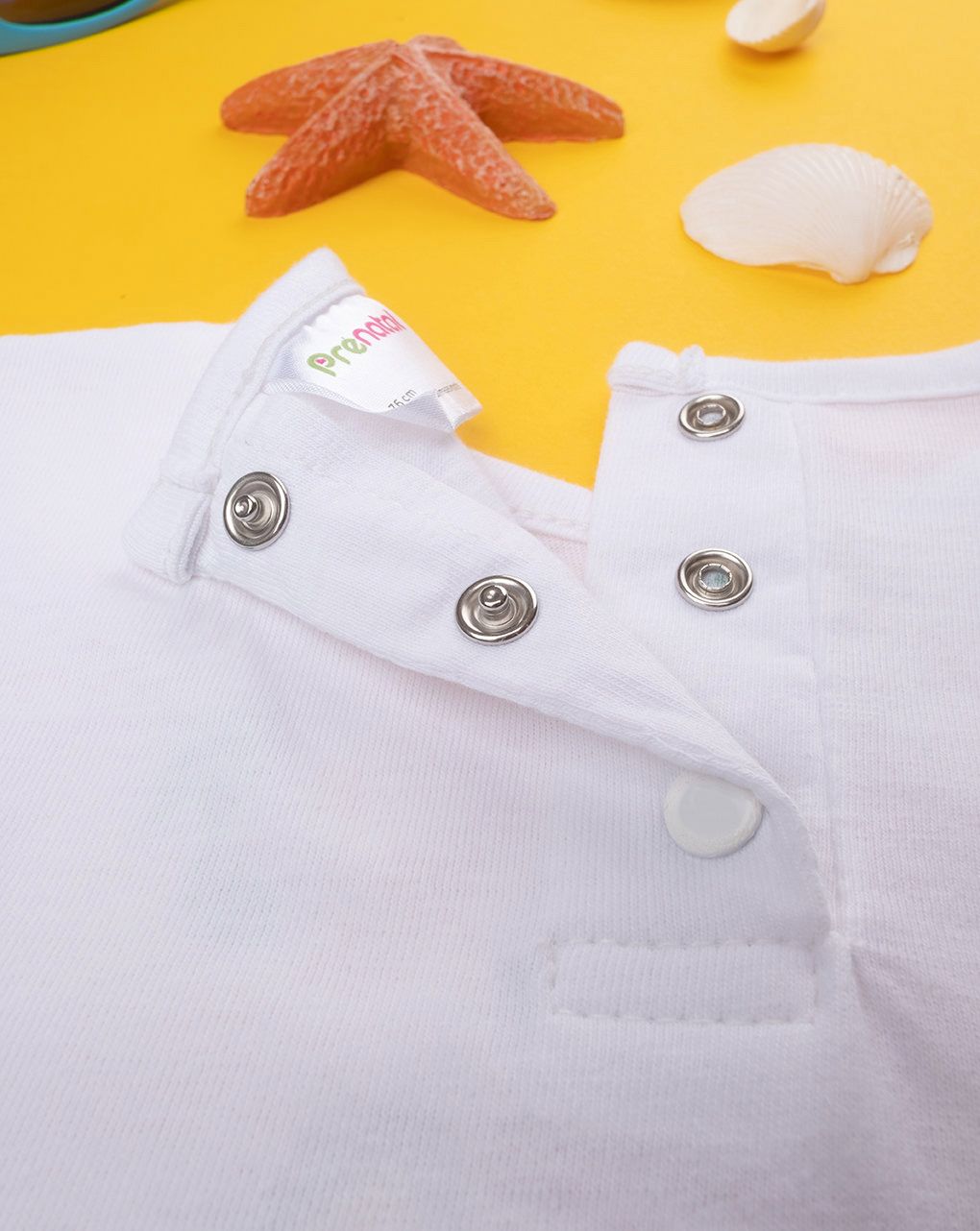 βρεφικό t-shirt λευκό beach party για κορίτσι - Prénatal