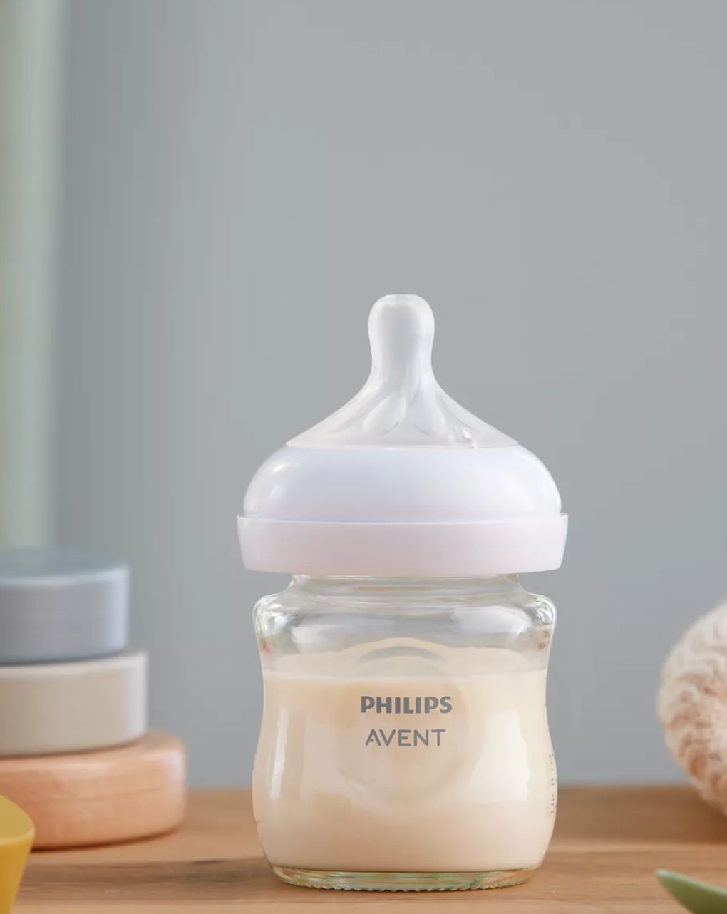 Philips avent γυάλινο μπιμπερό natural response 0m+ 120ml, scy930/01 - Philips Avent