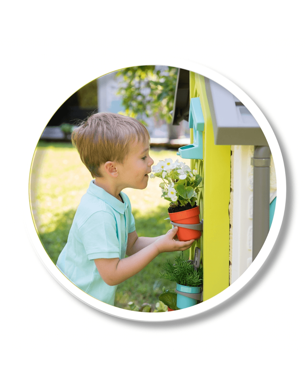 Smoby παιδικό σπιτάκι κήπου 132x128x135cm με αξεσουάρ smb810405 - Smoby