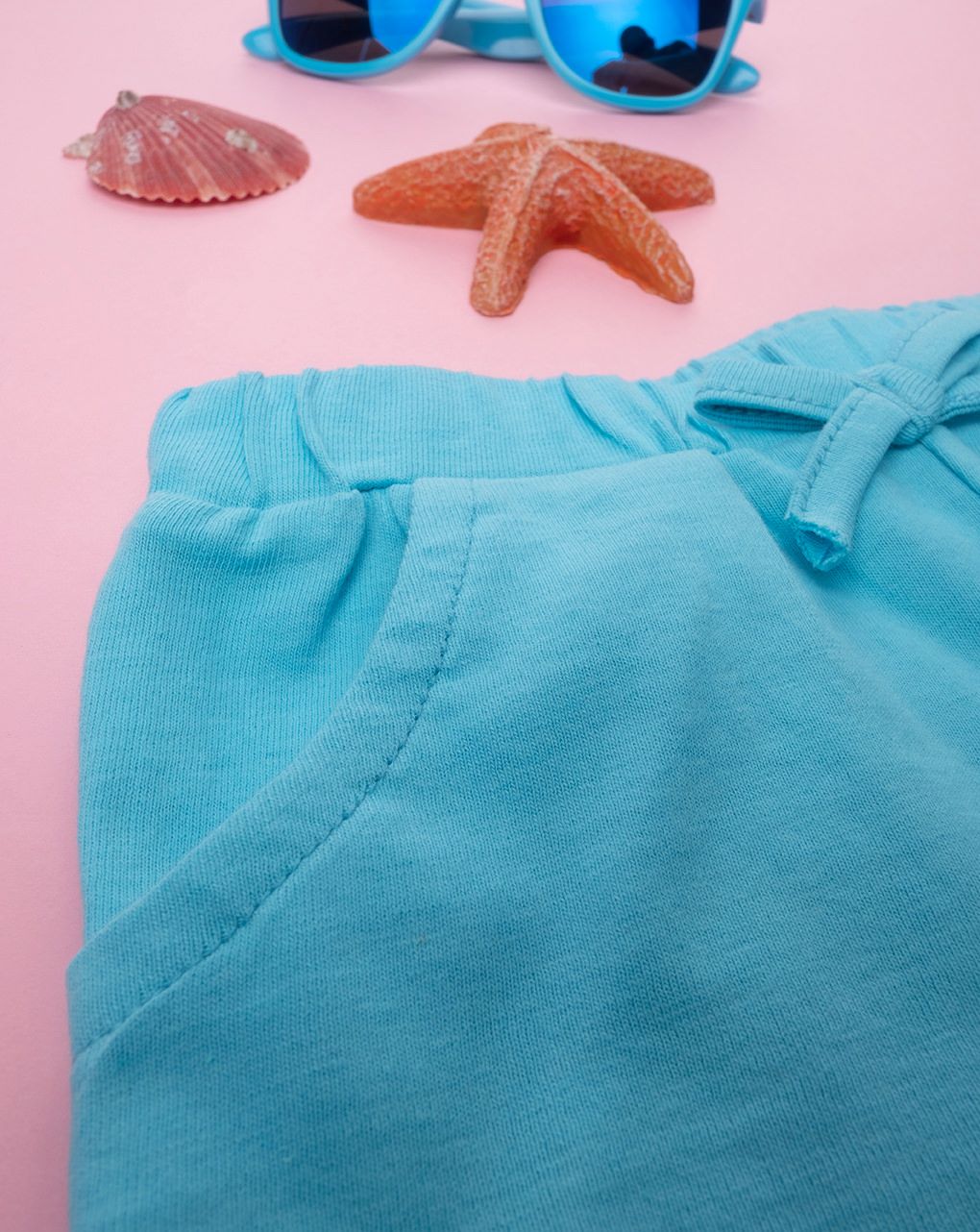 βρεφικό σετ t-shirt και σορτσάκι με ιππόκαμπους για κορίτσι - Prénatal