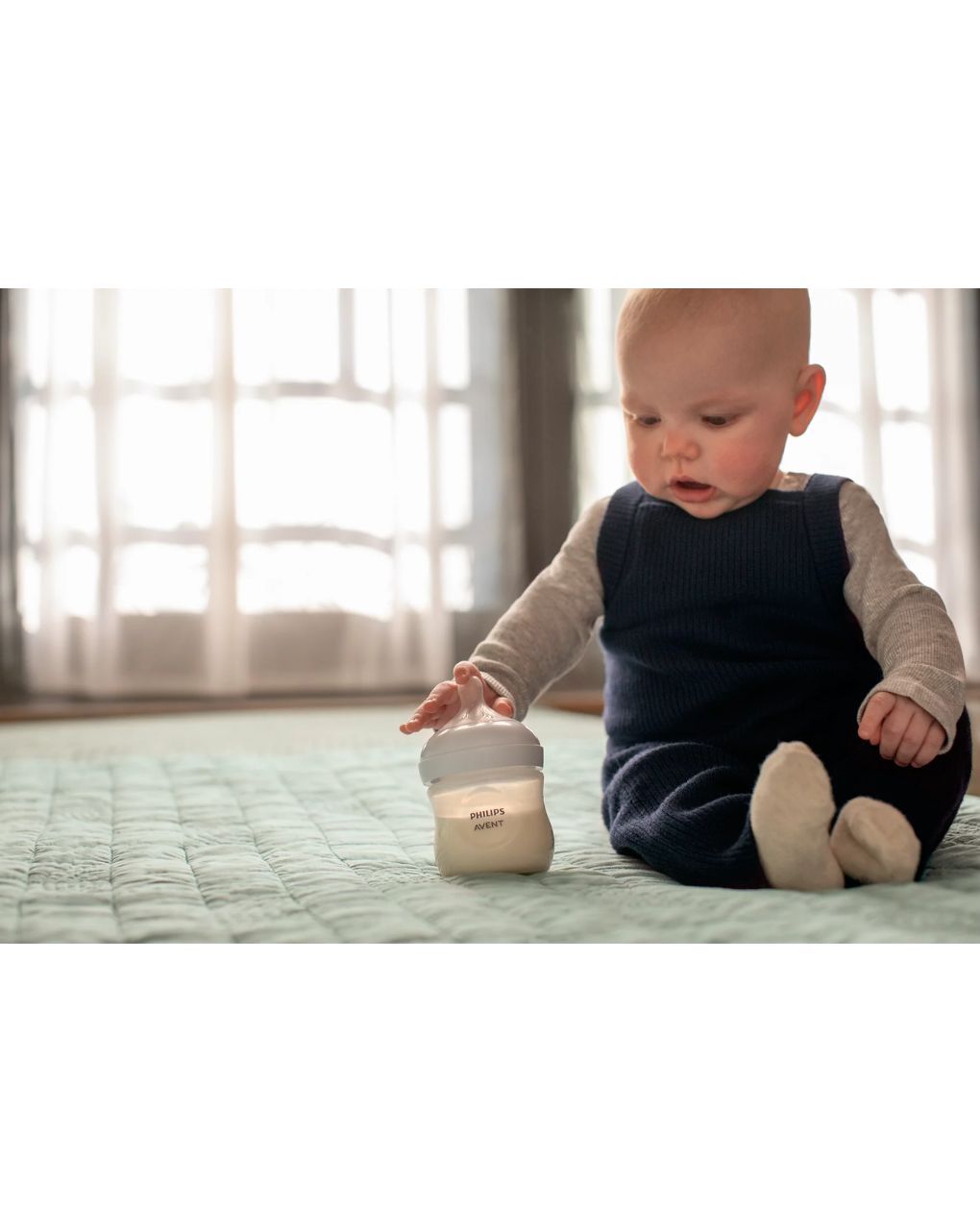 Philips avent πλαστικό μπιμπερό natural response 125ml μέτριας ροής 0-3m scy900/01 - Philips Avent