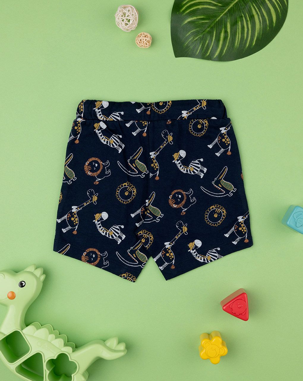βρεφική βερμούδα μπλε με ζώα ζούγκλας για αγόρι - Prénatal