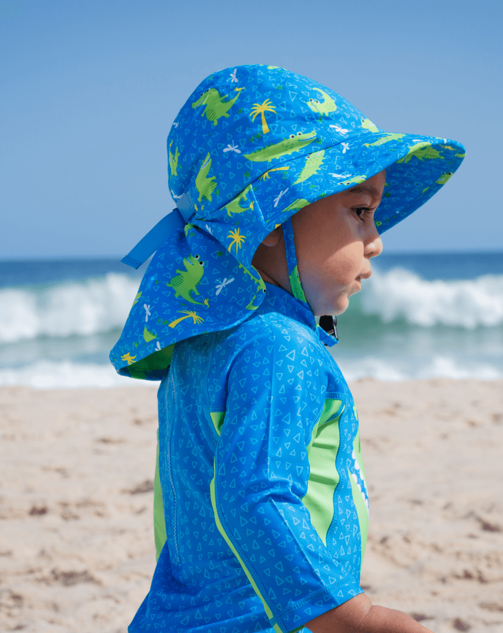 Zoocchini καπέλο λεγεωνάριου upf50 αλιγάτορας για αγόρι - Zoocchini