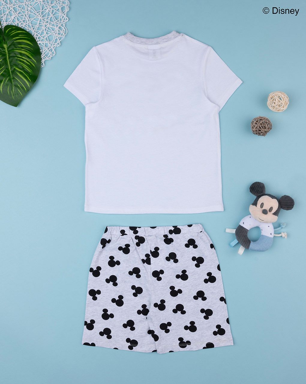 παιδική πιτζάμα κοντή με το mickey mini me για αγόρι - Prénatal