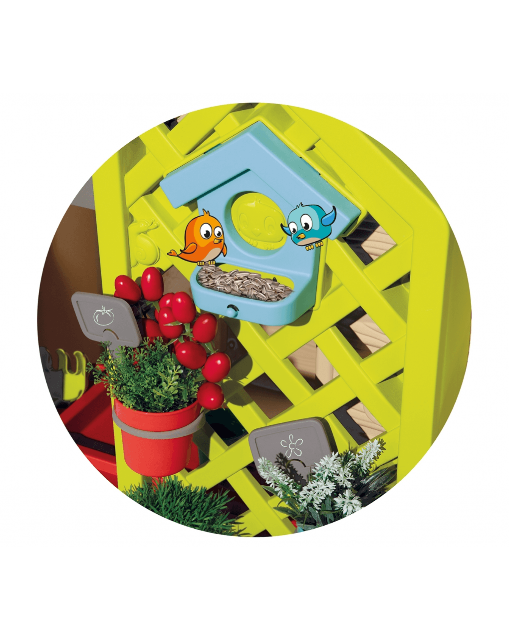 Smoby παιδικό σπιτάκι κήπου 132x128x135cm με αξεσουάρ smb810405 - Smoby