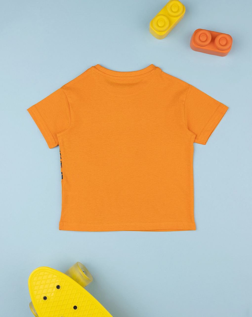 παιδικό t-shirt πορτοκαλί με μηχανή για αγόρι - Prénatal