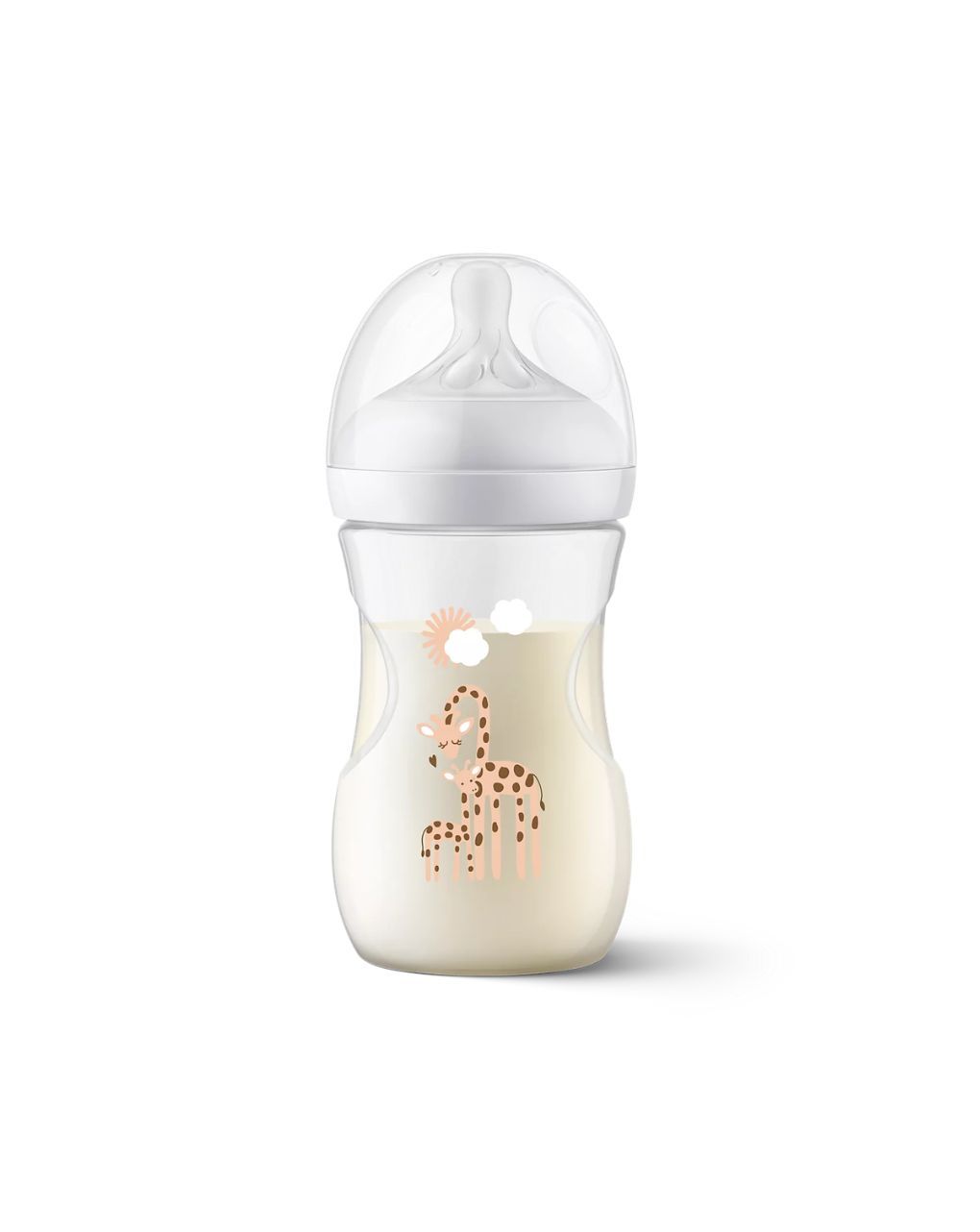 Philips avent πλαστικό μπιμπερό natural response 260ml μέτριας ροής 3-6m καμηλοπάρδαλη scy903/66 - Philips Avent