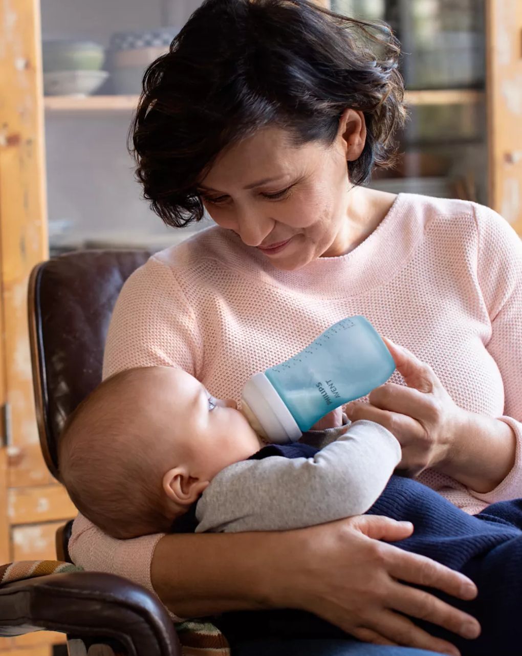 Philips avent πλαστικό μπιμπερό natural response 1m+ 260ml μπλε, scy903/21 - Philips Avent