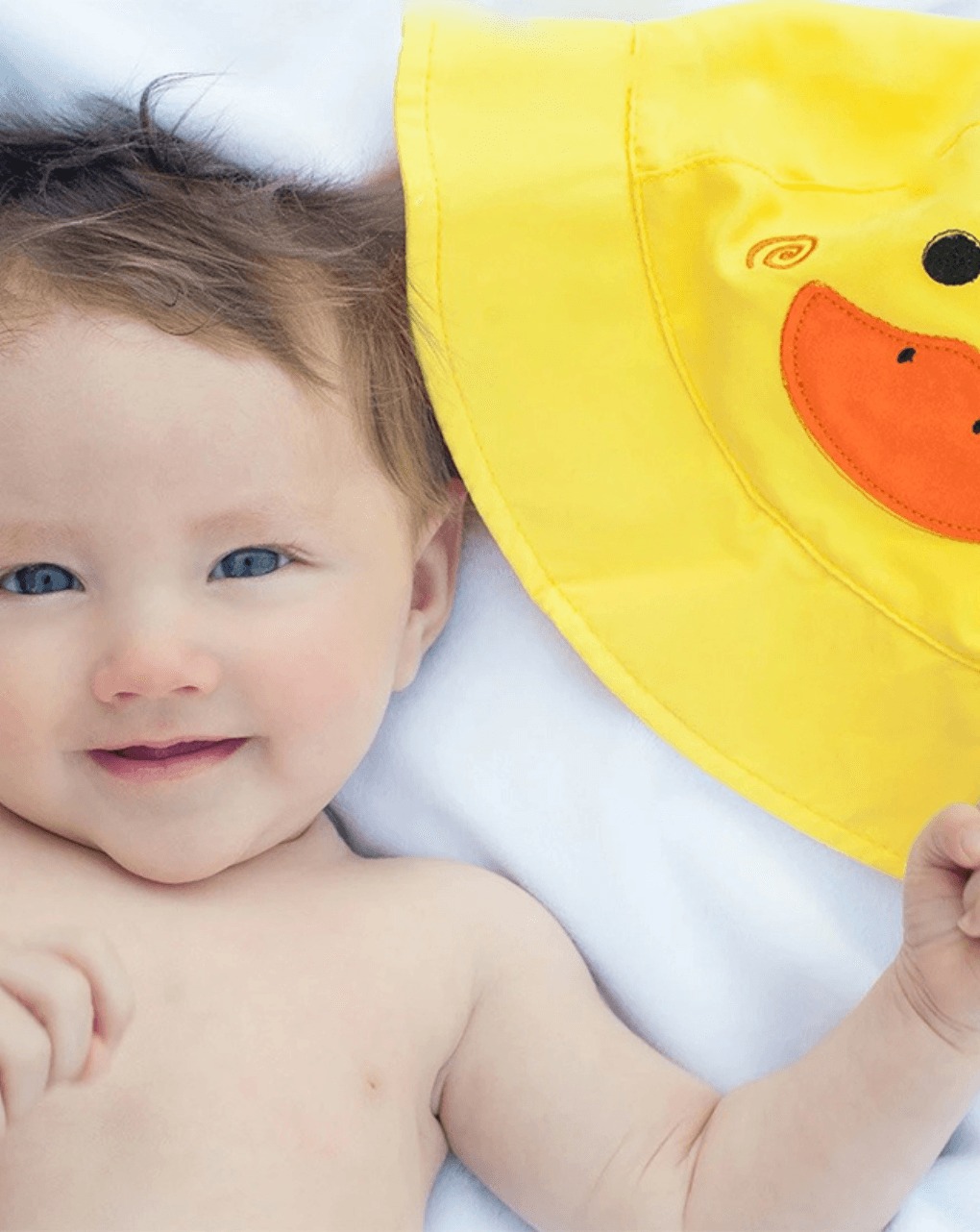 Zoocchini σετ μαγιό και καπέλο upf50+ puddles the duck unisex - Zoocchini