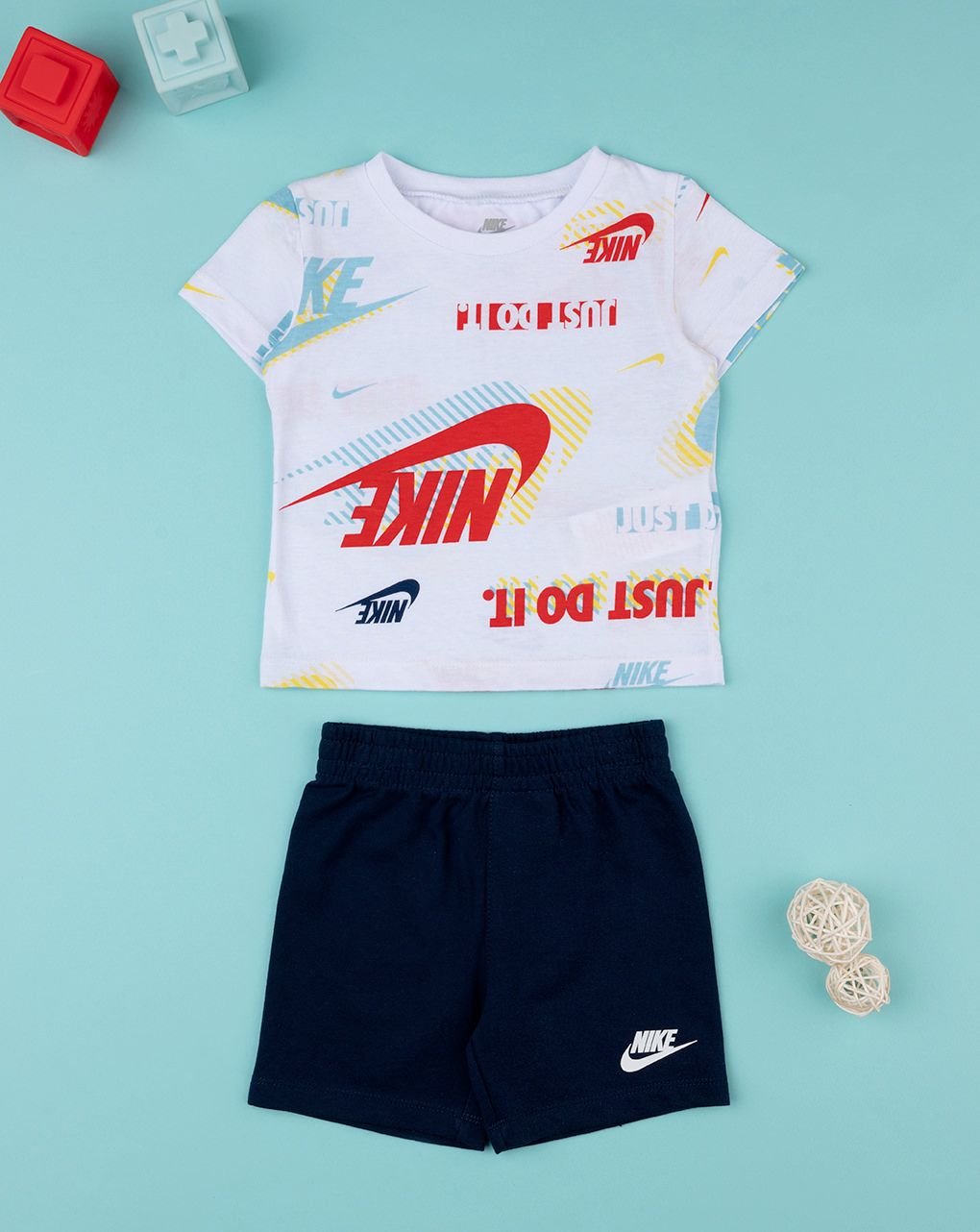 Nike αθλητικό σετ t-shirt και σορτσάκι 66k471-u90 για αγόρι