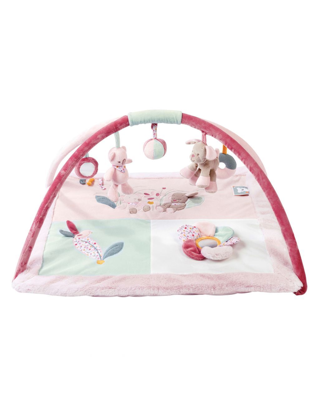 Nattou χαλάκι- γυμναστήριο δραστηριοτήτων iris & lali 74×68×45εκ. - Nattou