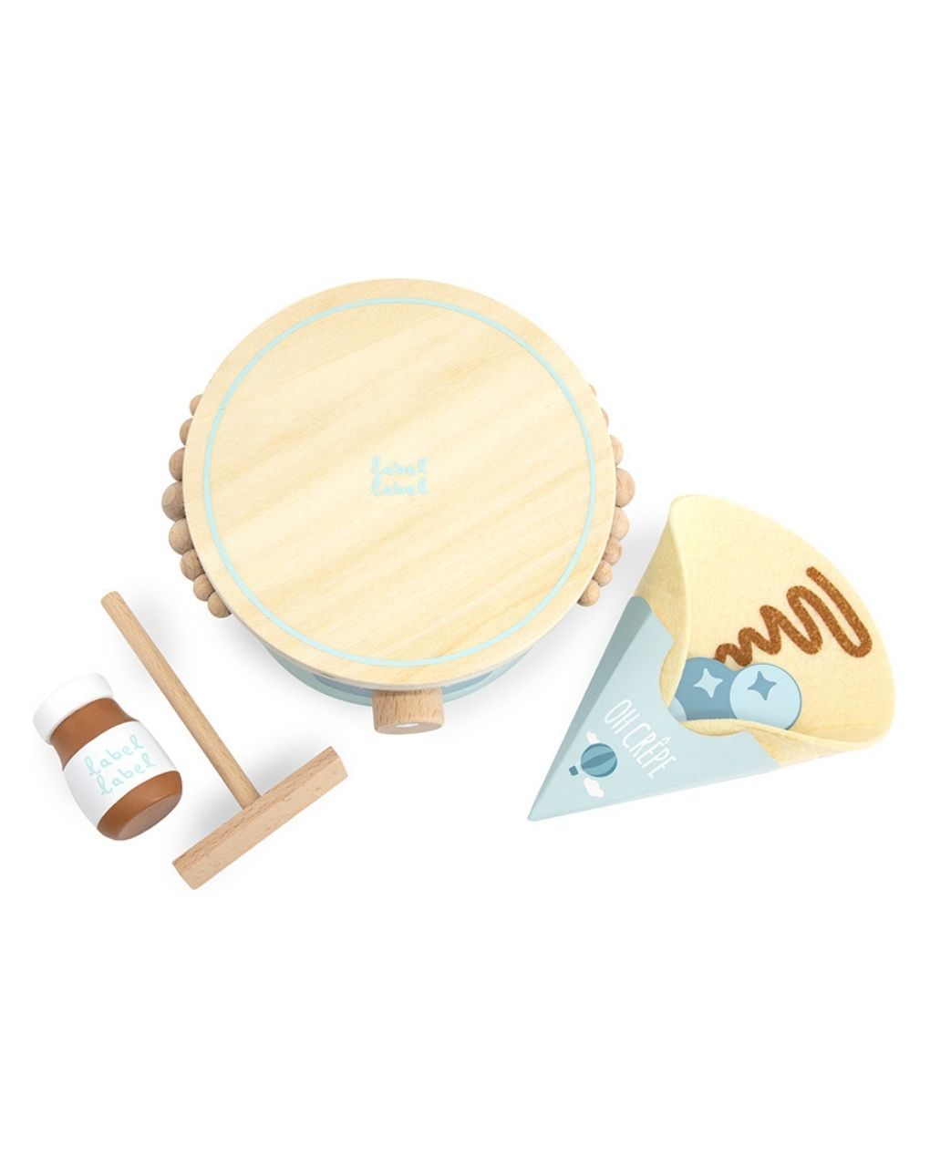 Label label ξύλινη κρεπιέρα πράσινη llwt-34727 - Label Label