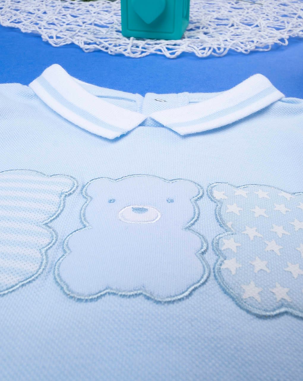 βρεφικό σετ μπλούζα και γκέτα με αρκουδάκι για αγόρι - Prénatal