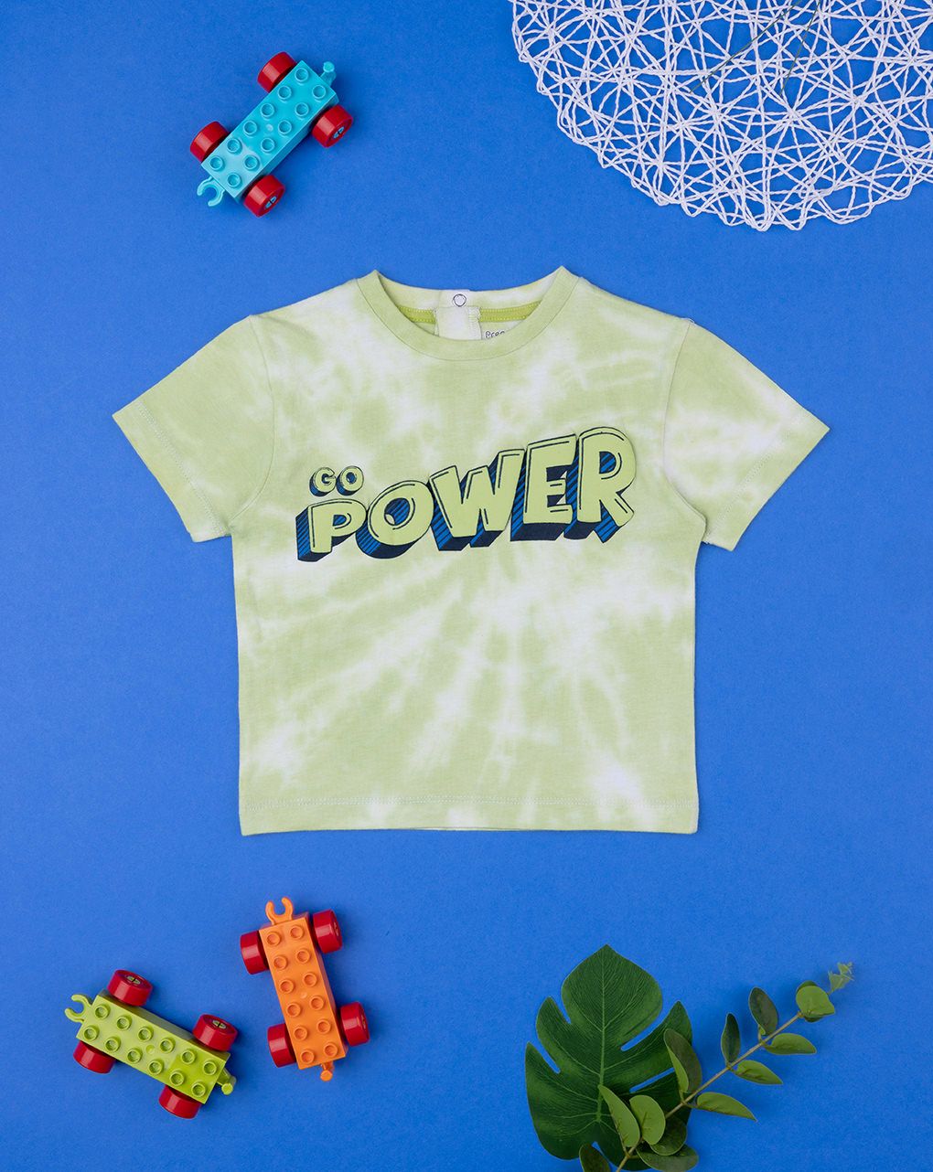 βρεφικό t-shirt tie&dye go power για αγόρι - Prénatal