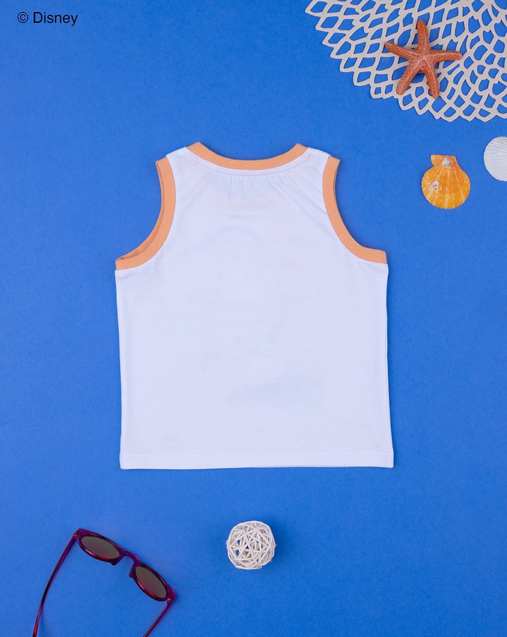 βρεφική αμάνικη μπλούζα λευκή με το mickey για αγόρι - Prénatal