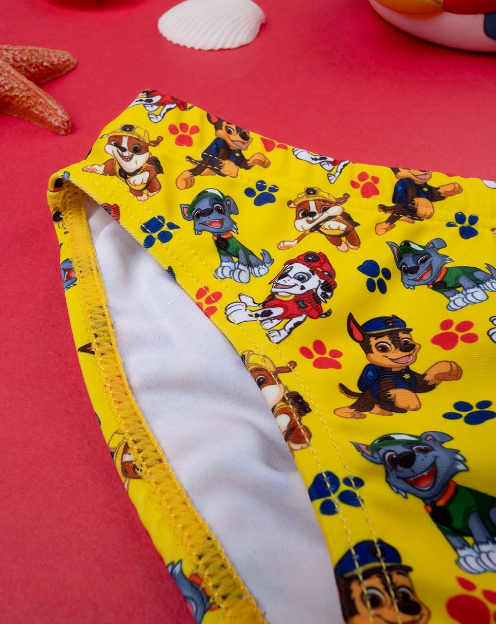 βρεφικό μαγιό σλιπ κίτρινο paw patrol για αγόρι - Prénatal