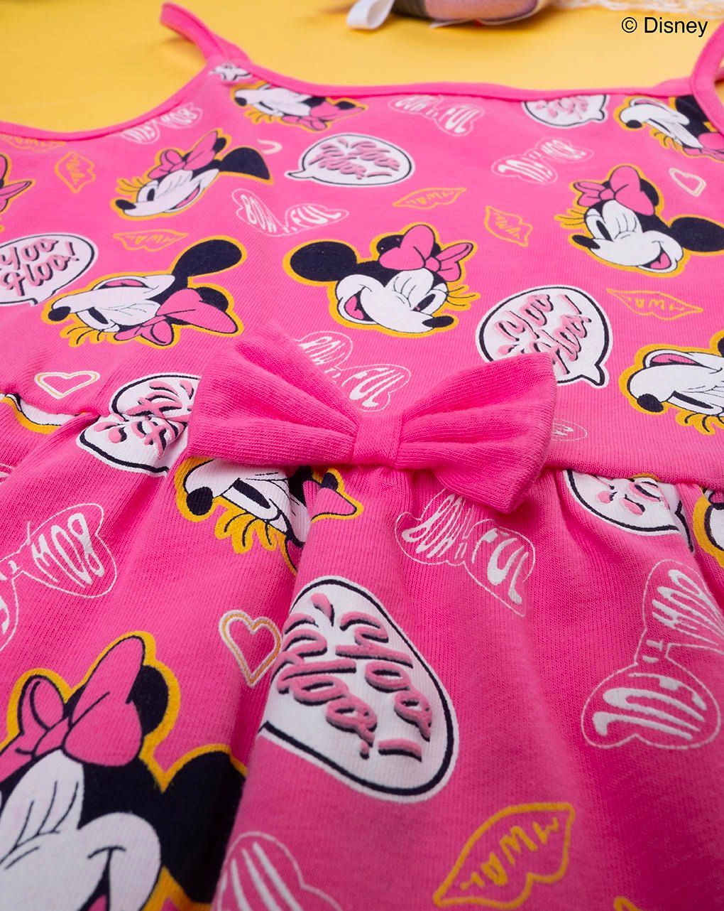 παιδικό φόρεμα φούξια με τη minnie για κορίτσι - Prénatal