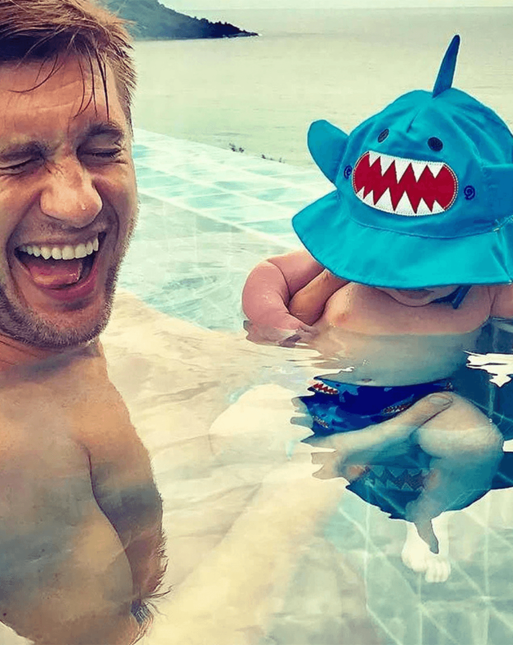 Zoocchini σετ μαγιό και καπέλο upf50+ sherman the shark για αγόρι - Zoocchini