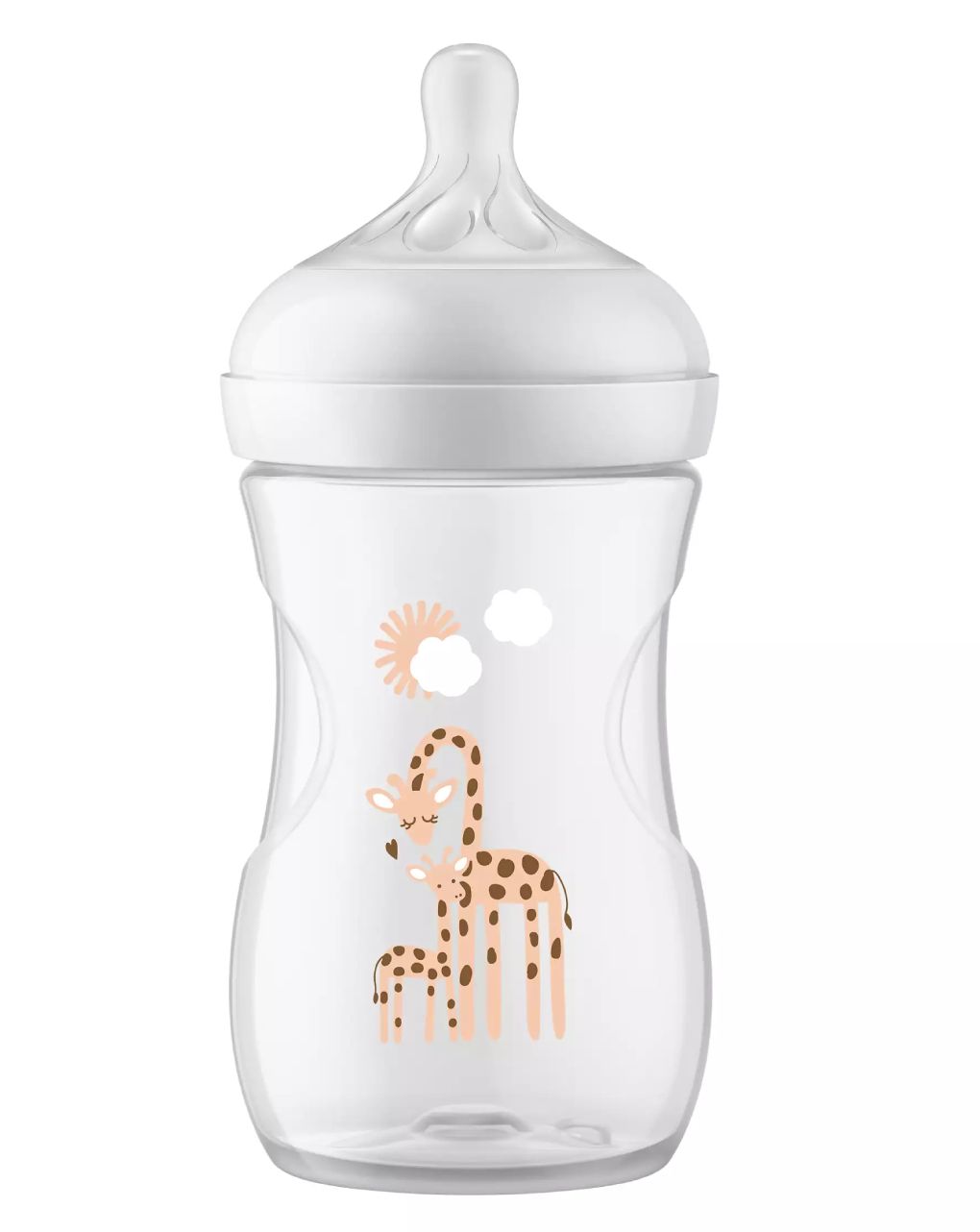 Philips avent πλαστικό μπιμπερό natural response 3-6m+ 260ml καμηλοπάρδαλη, scy903/66 - Philips Avent