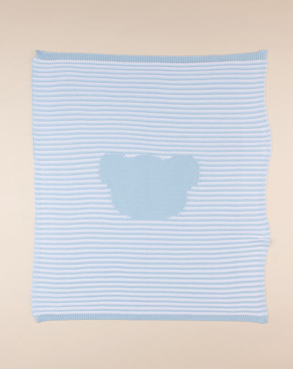 βρεφική καλοκαιρινή πλεκτή κουβέρτα με αρκουδάκι για λίκνο/πορτ-μπεμπέ - Prénatal