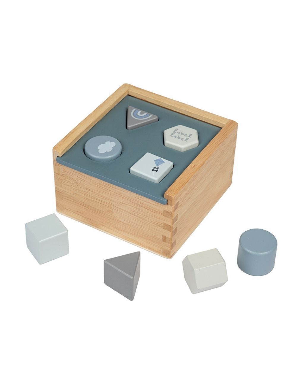 Label label ξύλινο κουτί ταξινόμησης μπλε llwt-25057