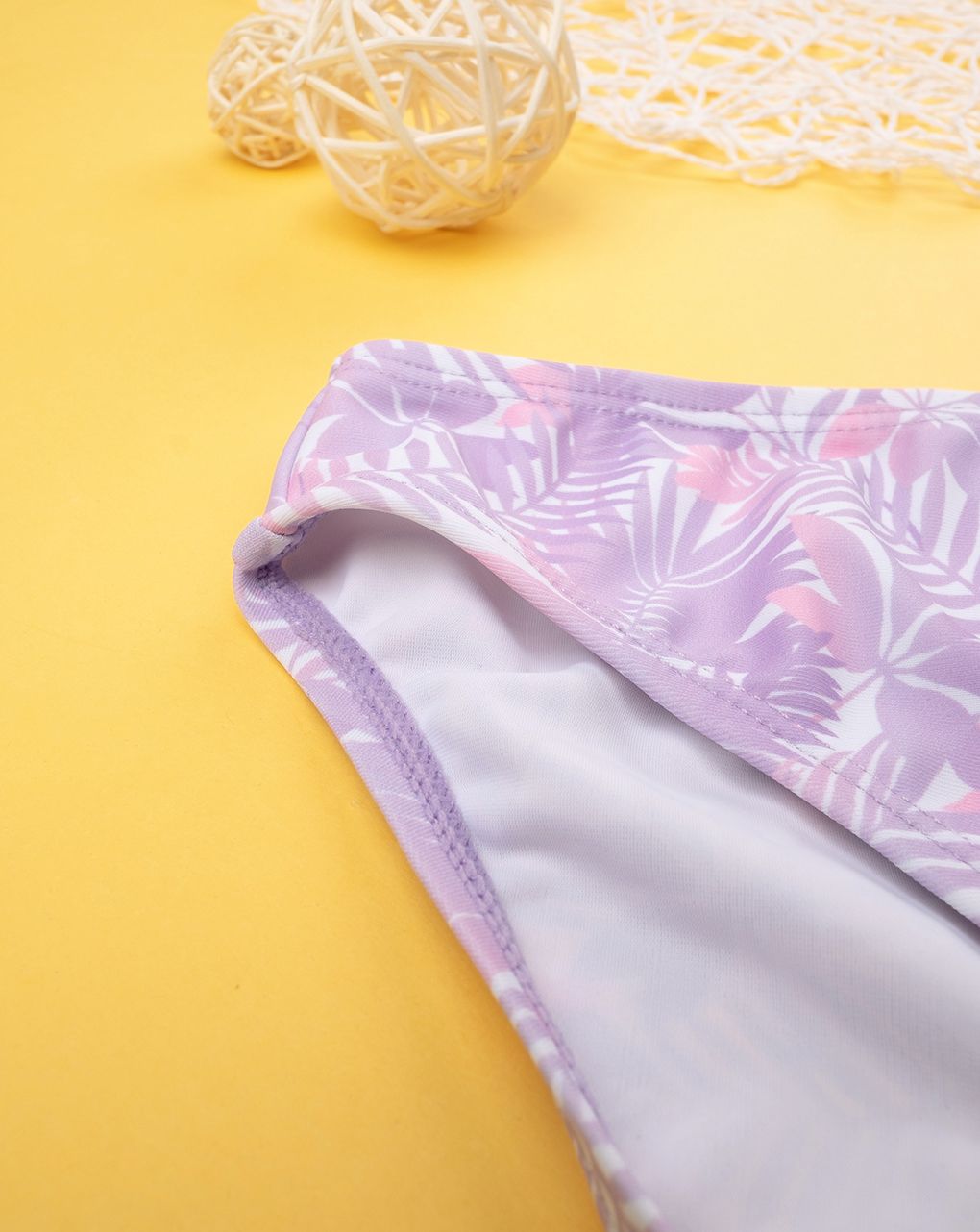 παιδικό μαγιό μπικίνι λιλά τρόπικαλ για κορίτσι - Prénatal