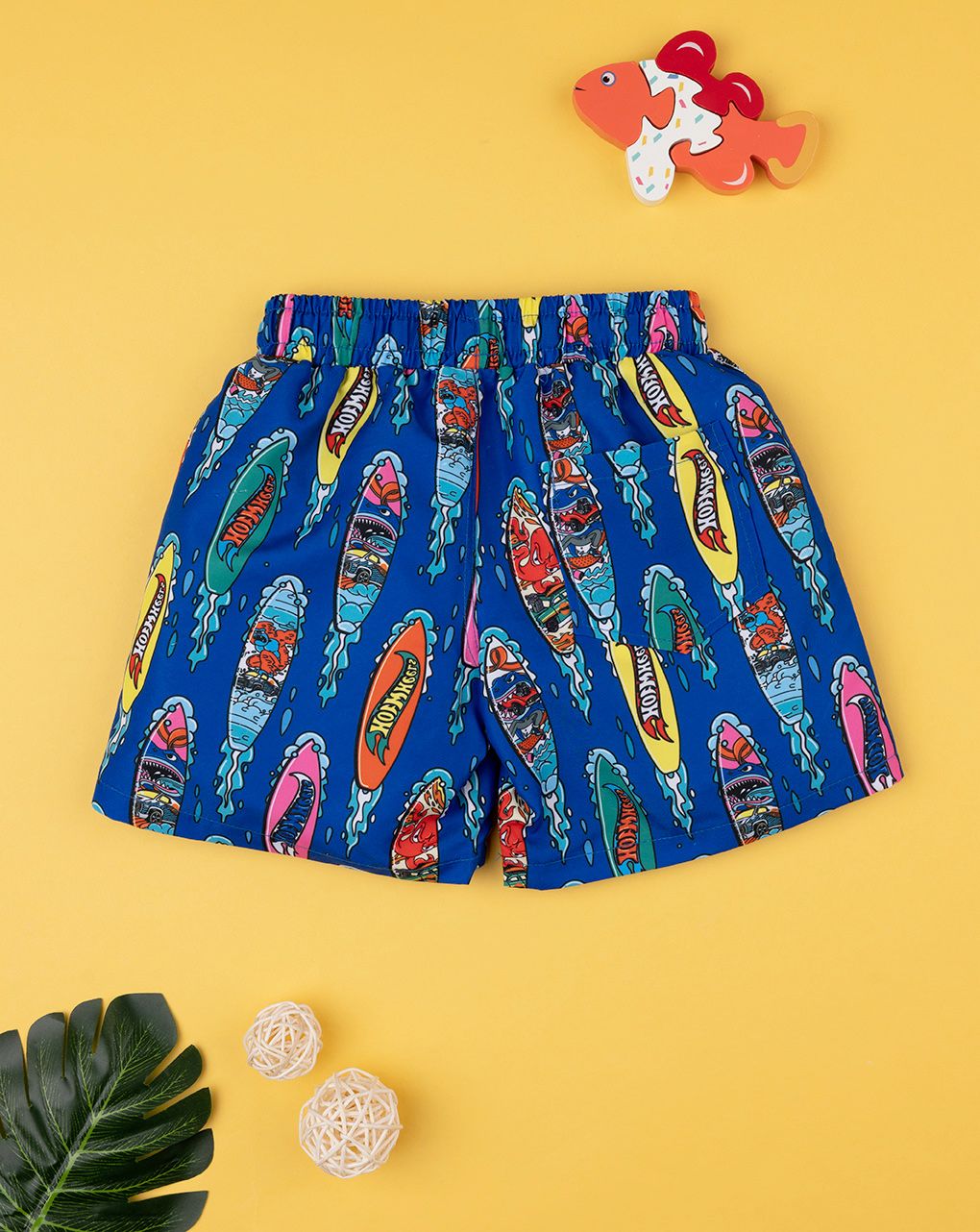 παιδικό μαγιό boxer μπλε hot wheels για αγόρι - Prénatal