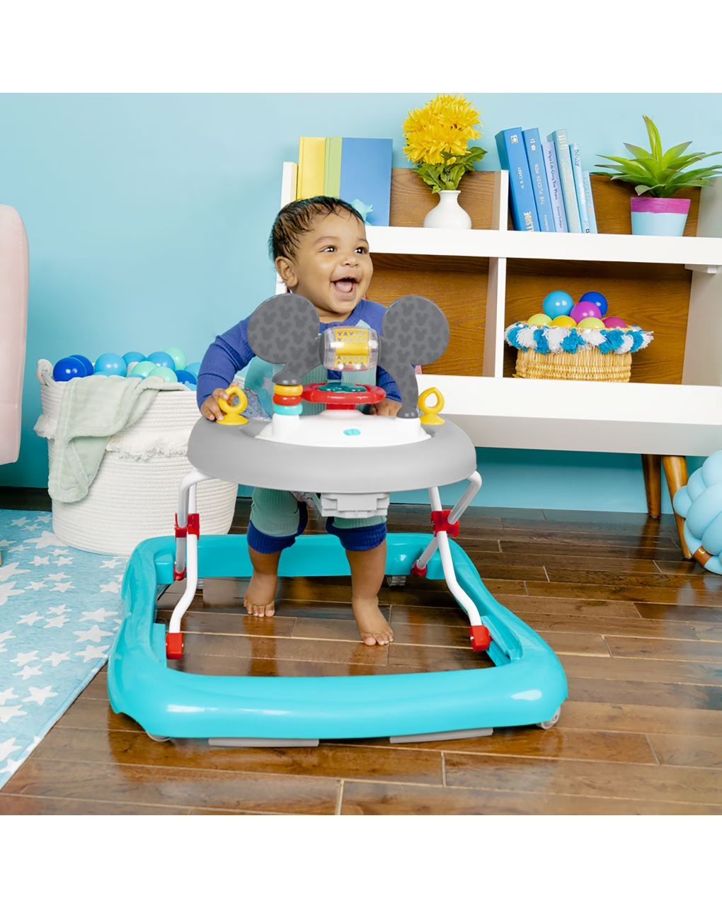 Bright starts στράτα mickey mouse tiny trek walker original bestie 2-in-1 - Bright Starts