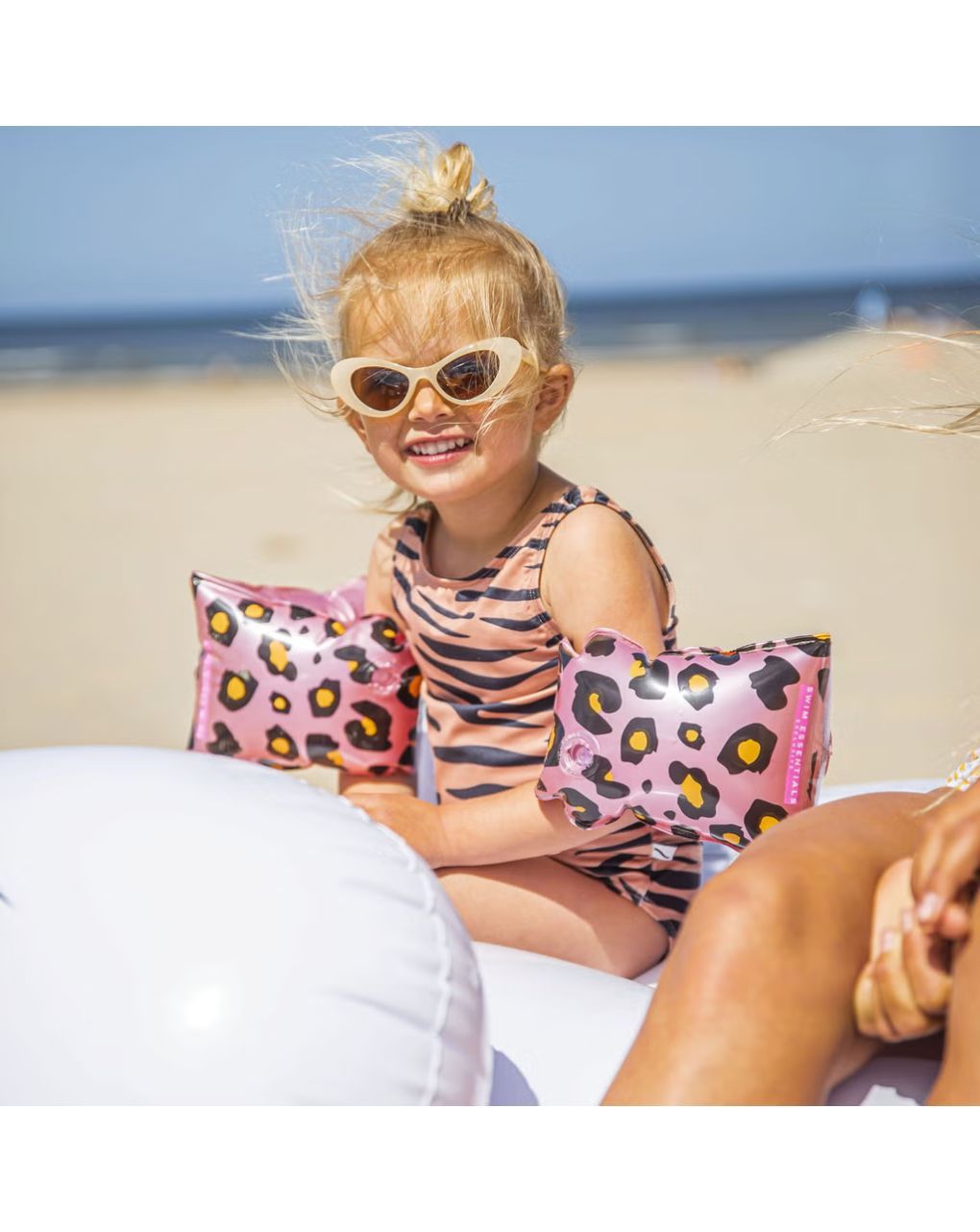 Swim essentials: μπρατσάκια 2-6 ετών "rose gold leopard" swe-2020se36 - Swim Essentials