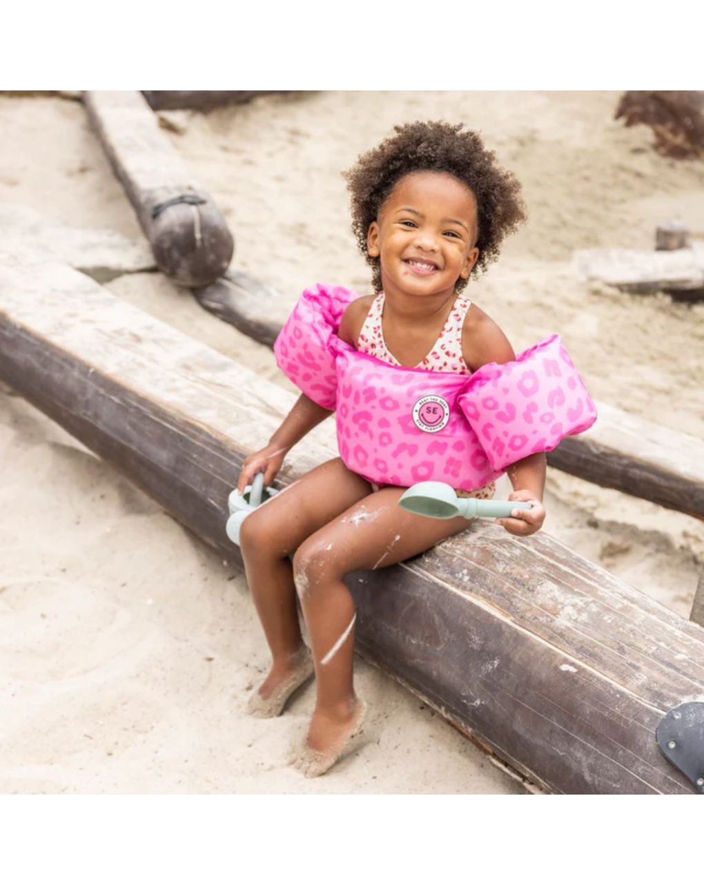 Swim essentials: μπρατσάκια με σωσίβιο 2-6 ετών "pink leopard" swe-2020se139 - Swim Essentials